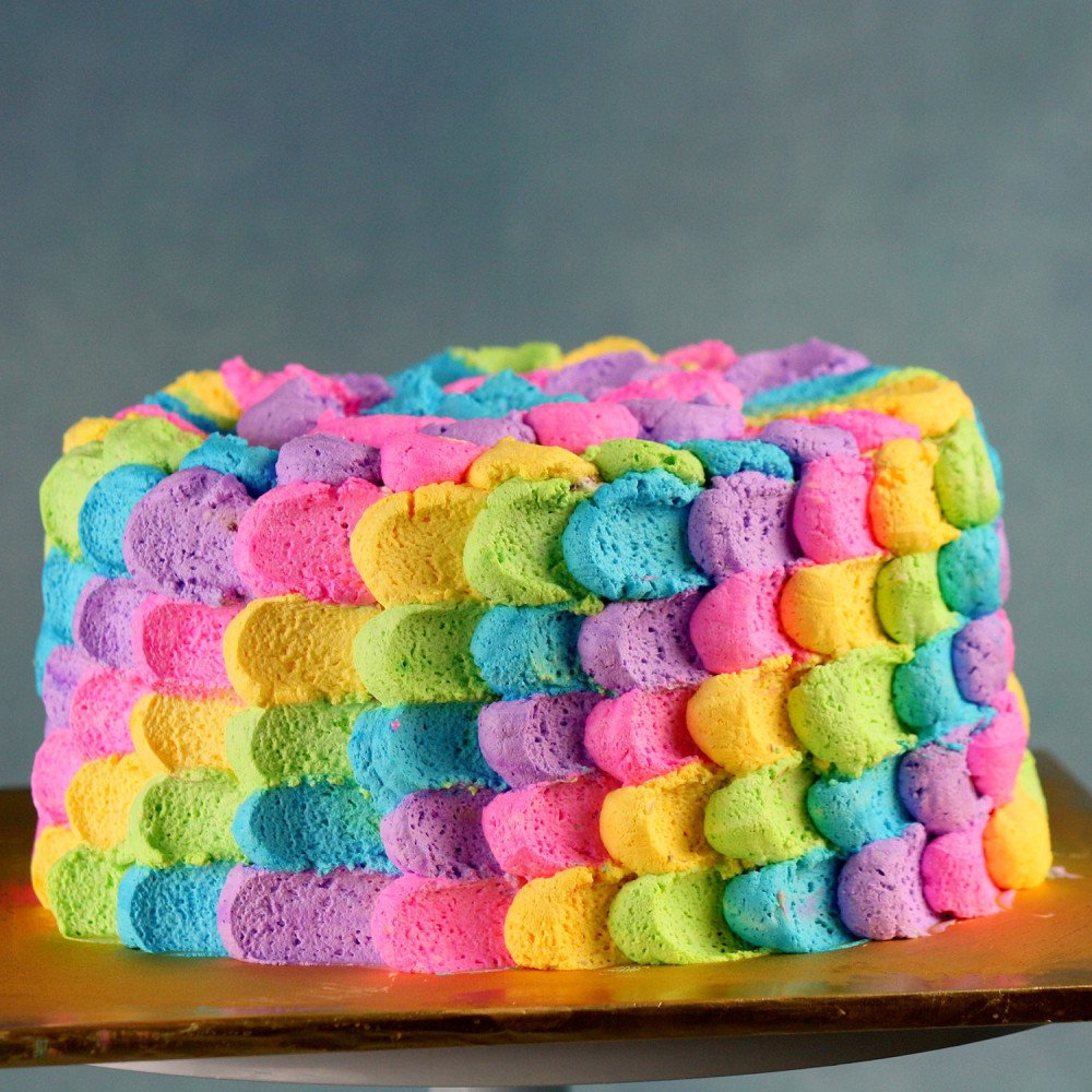 Colourful Cream Chocolate Cake