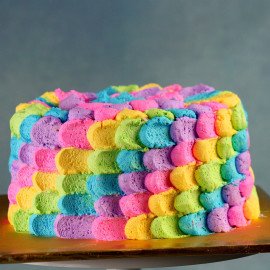 Colourful Cream Chocolate Cake