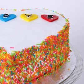 Colourful Love Cake