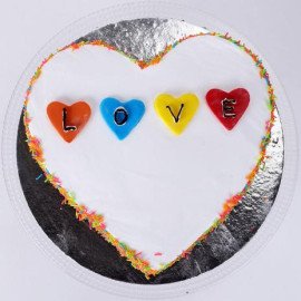 Colourful Love Cake