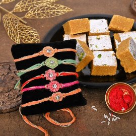 Colourful Barfi Rakhis