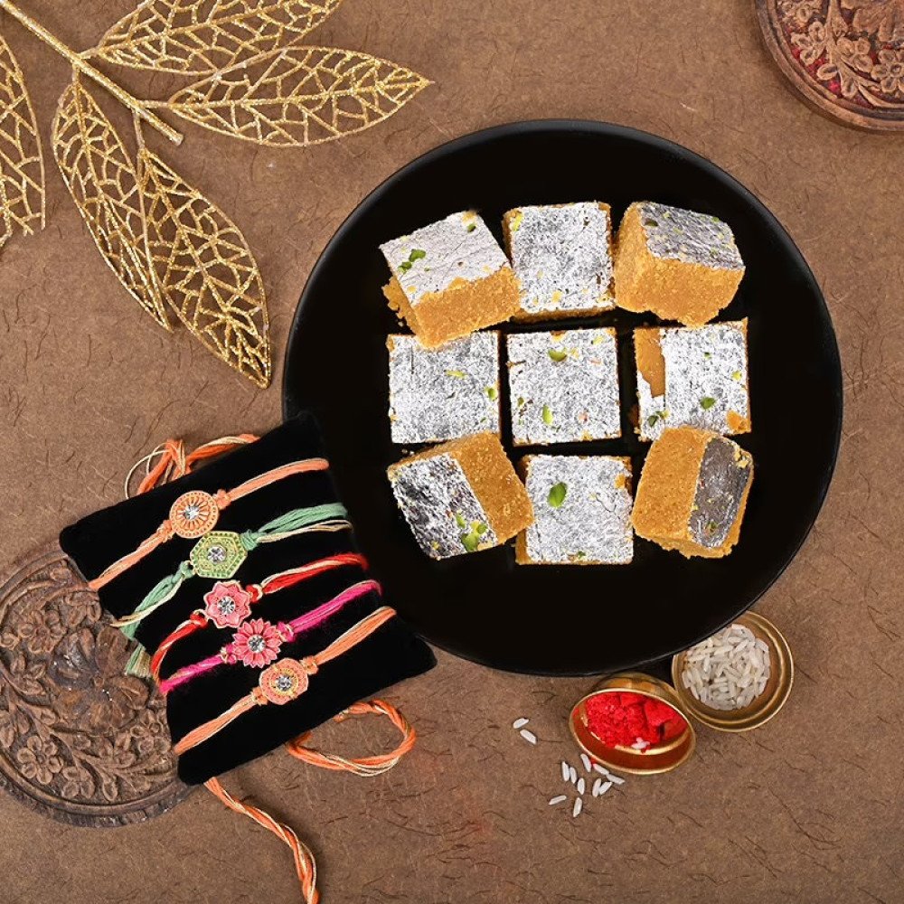 Colourful Barfi Rakhis