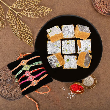 Colourful Barfi Rakhis