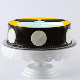 Cool Mask Emoji Chocolate Cake