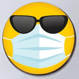 Cool Mask Emoji Pineapple Cake