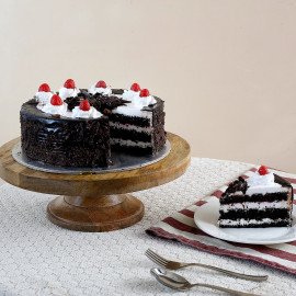 Cream Drop & Cherry Black Forest Cake