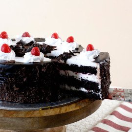 Cream Drop & Cherry Black Forest Cake