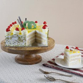 Cream Drop & Cherry Pineapple Cake