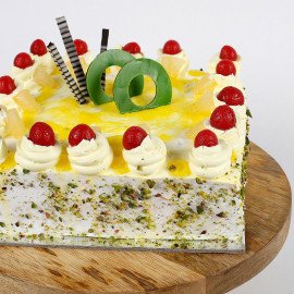 Cream Drop & Cherry Pineapple Cake