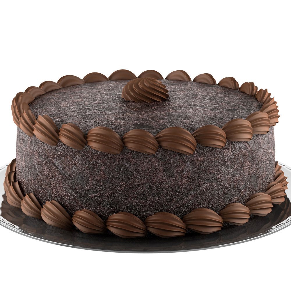 Cream Swirl Truffle Cake