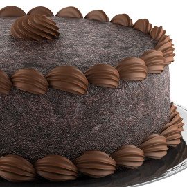 Cream Swirl Truffle Cake