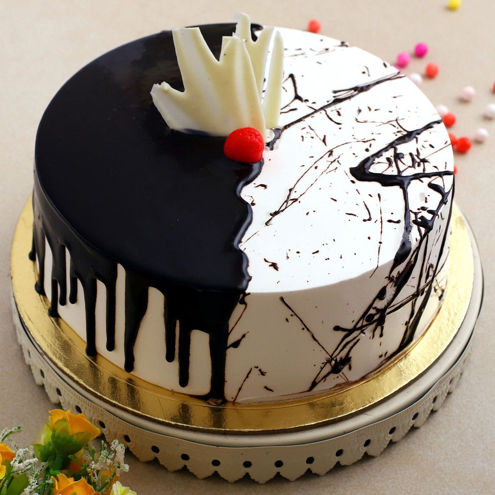 Creamy Drip Black Forest Cake