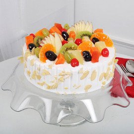 Creamy Vanilla Fruit Cake