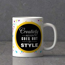 Creativity Never Out of Style Personalized Birthday Mug