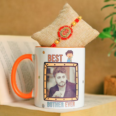 Custom Mug Rakhi Combo