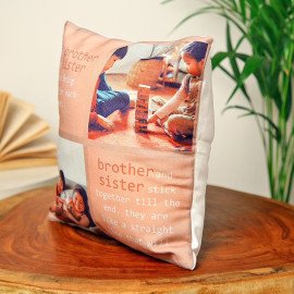 Customised Cushion Rakhi Combo