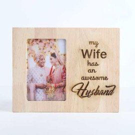 Customised Awesome Husband Photo Frame