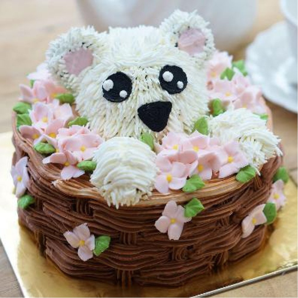 Cute Black Forest Cream Cake