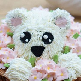 Cute Black Forest Cream Cake