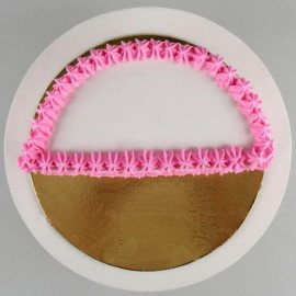 Cute Hearts Half Cake