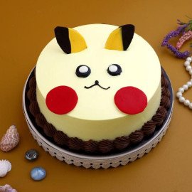 Cute Pikachu Butterscotch Cake