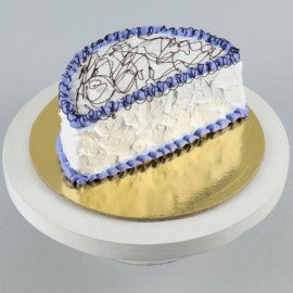 Cute Scribbles Half Cake