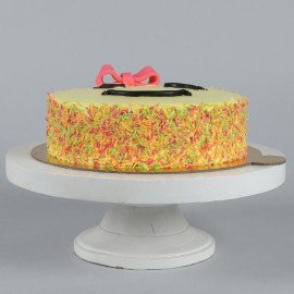 Cute Winking Emoji Butter Scotch Cake