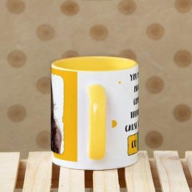 Cute Yellow Handle Personalized Mug