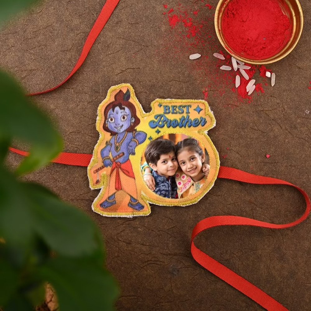 Cute Krishna Custom Rakhi