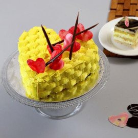 Decorated Hearts Cake