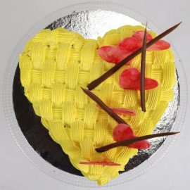 Decorated Hearts Cake