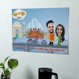Delhi Lover Personalized A3 Poster