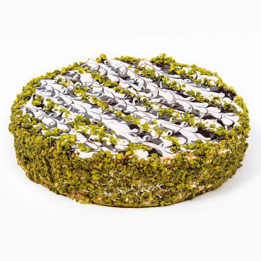 Delicious Pista Cream Cake