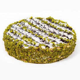 Delicious Pista Cream Cake