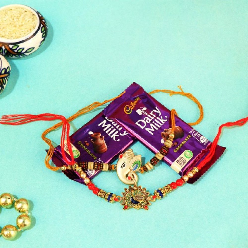 Delicious Chocolate with Designer Rakhi