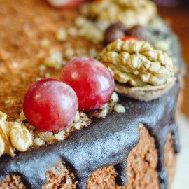 Designer Choco Walnut Cream Cake