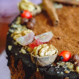 Designer Choco Walnut Cream Cake