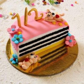 Designer Half A Truffle Cake