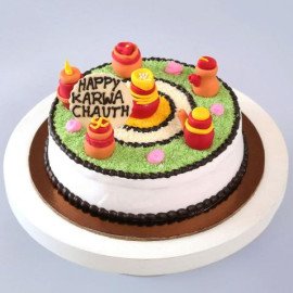 Designer Karwa Chauth Cake