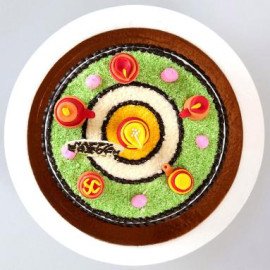 Designer Karwa Chauth Cake