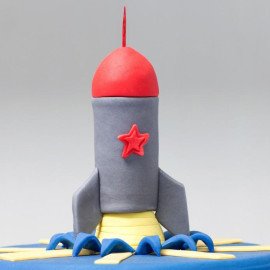 Designer Space Rocket Cake