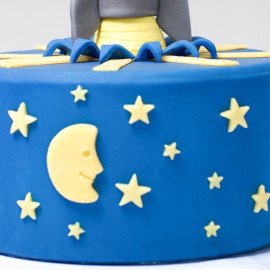 Designer Space Rocket Cake
