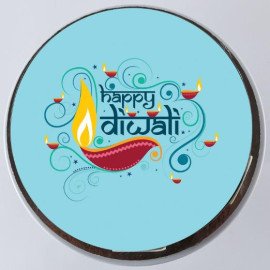 Diwali Bliss Chocolate Photo Cake