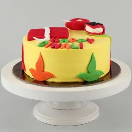 Diwali Cracker Chocolate Cake
