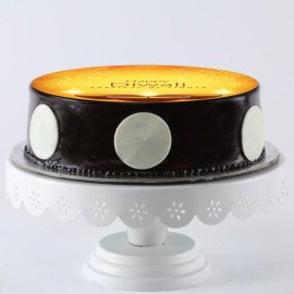 Diwali Diya Chocolate Photo Cake