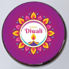 Diwali Rangoli Chocolate Photo Cake