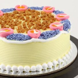 Diya Theme Butterscotch Cake