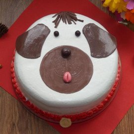 Dog Face Designer Cake