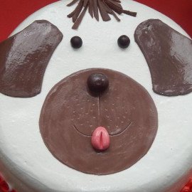 Dog Face Designer Cake
