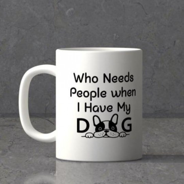 Dog Love Personalized White Ceramic Mug